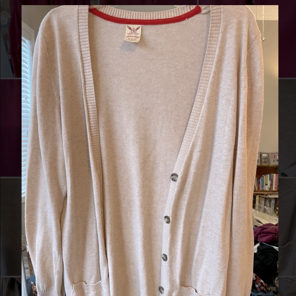 SOLD Beige Longline Cardigan